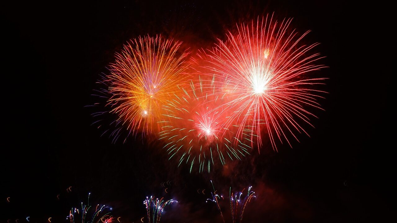 fireworks, show, pyrotechnics